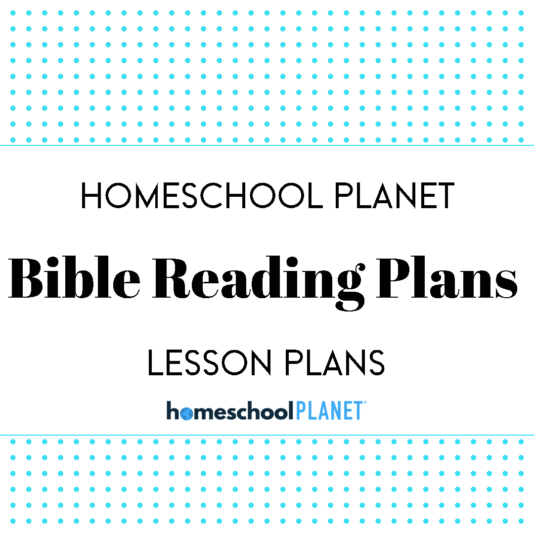 Bible Reading Plans lesson plan button for homeschool planet