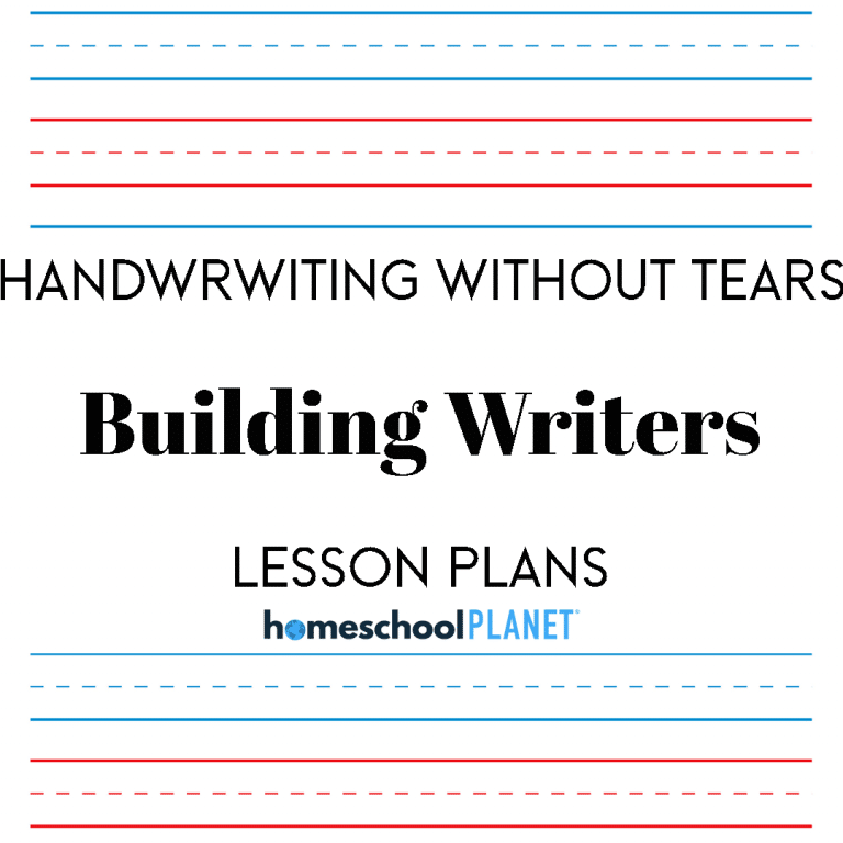 Building Writers lesson plans cover for Homeschool Planet