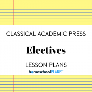 Homeschool Planner Classical Academic Press: Electives lesson plan button