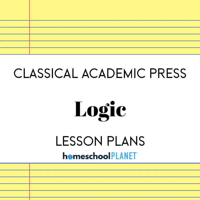 Homeschool Planner Classical Academic Press Logic lesson plan button