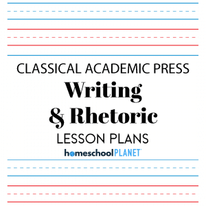 Writing & Rhetoric lesson plan button for Homeschool Planet
