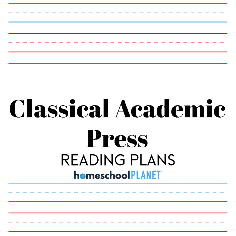 Homeschool Planner reading plan button for Classical Academic Press: Literature Titles