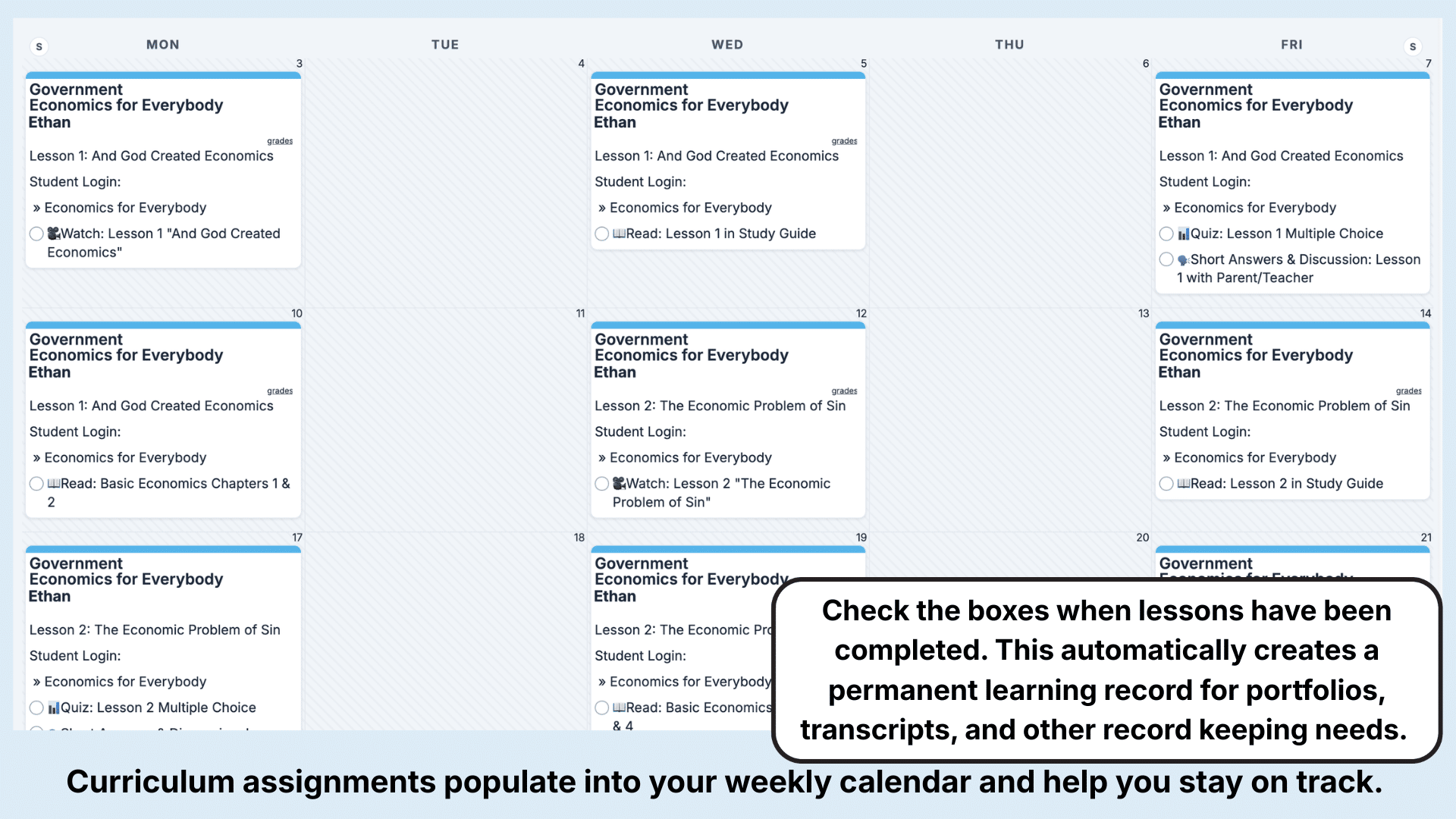CC Economics for Everybody Weekly View