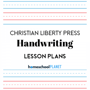 Homeschool Planet CLP Handwriting lesson plans button