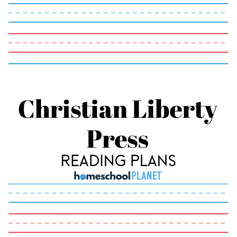 Christian Liberty Press Titles Reading Plans button for Homeschool Planet