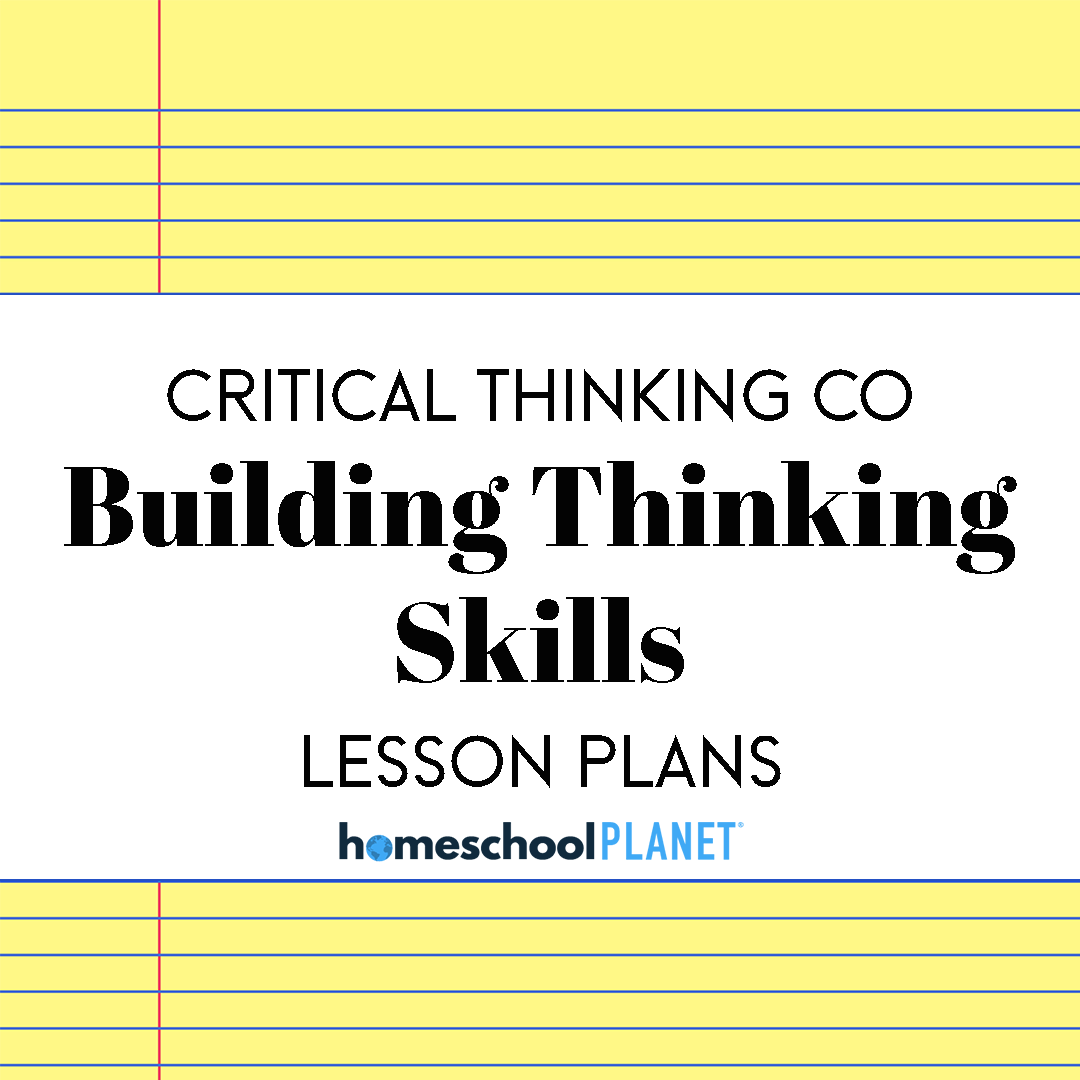 CTC-BUilding-Thinking - Homeschool Planet Building Thinking Skills lesson plan cover for Homeschool Planet