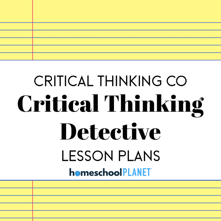 Critical Thinking Detedtive lesson plan cover for Homeschool Planet