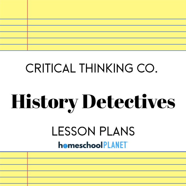 History Detectives Lesson Plans for Homeschool Planet Curriculum Included Cover Image
