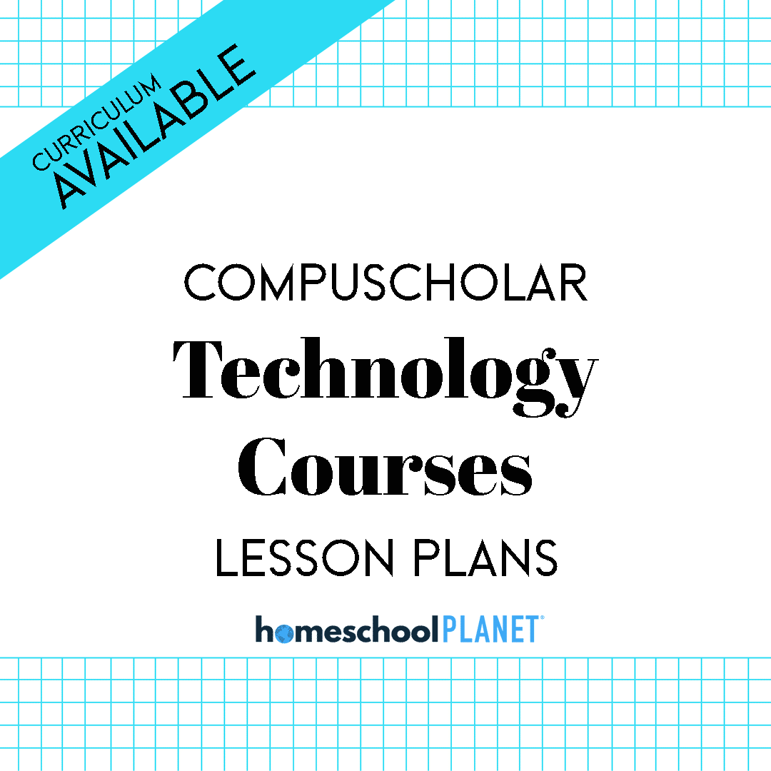 Homeschool Planner Compu-Scholar lesson plans and curriculum button