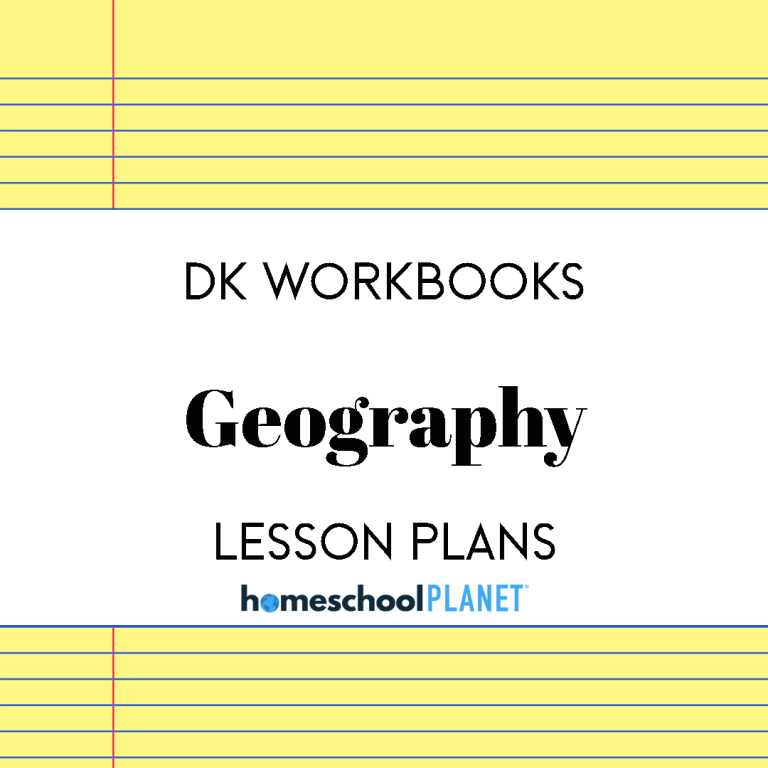 Homeschool Planner DK Geography Workbooks lesson plans cover