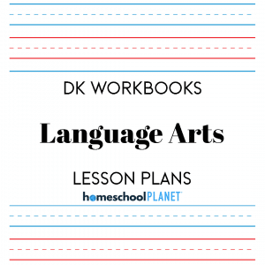 Homeschool Planner DK Language Arts Workbooks lesson plans button