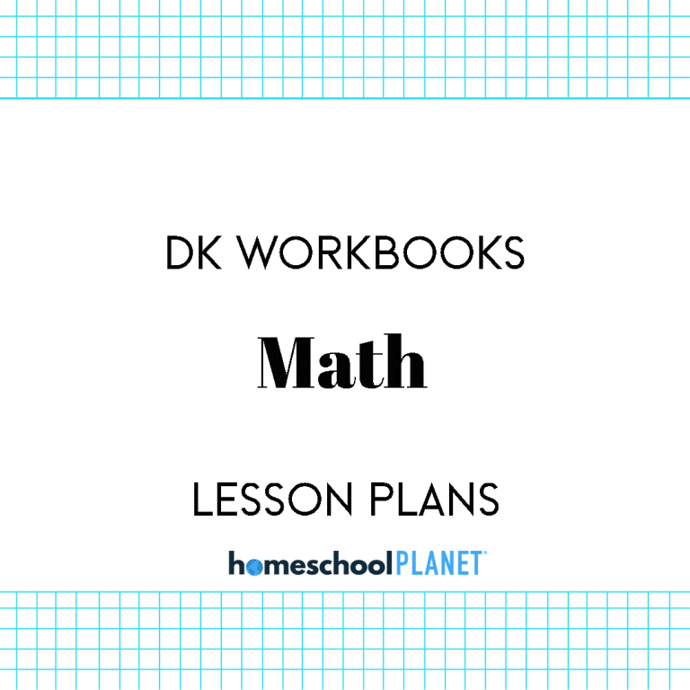 Homeschool Planner DK Math Workbooks lesson plans button