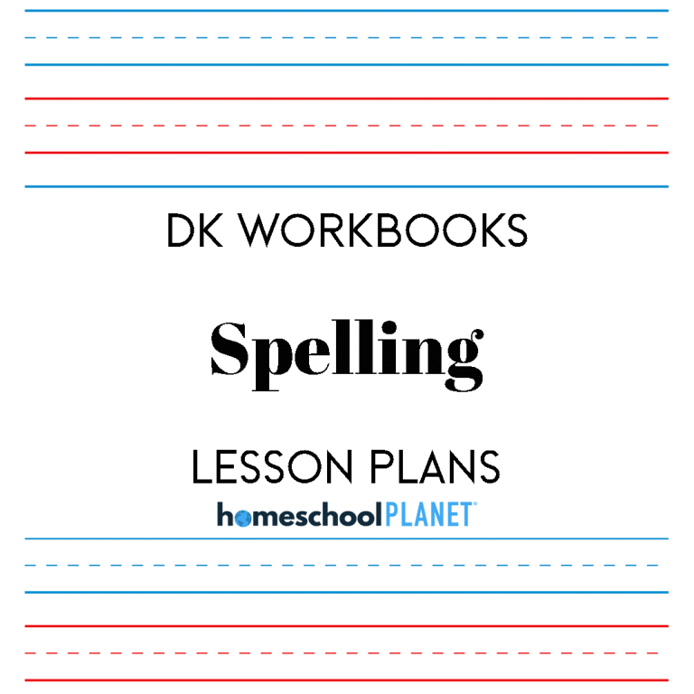 Homeschool Planner DK Spelling Workbooks lesson plans cover image