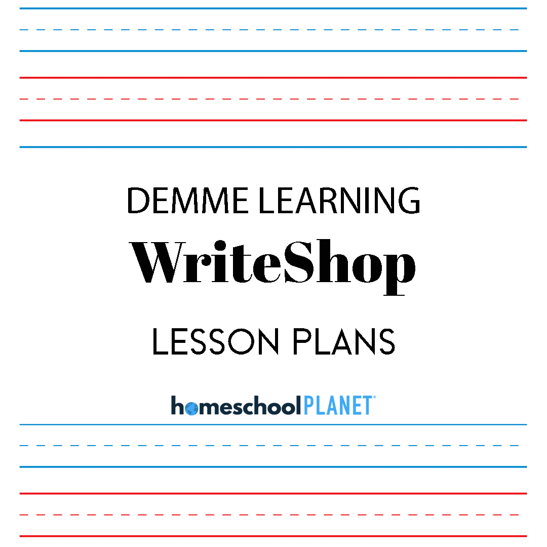 DL-WriteShop - Homeschool Planet Write Shop lesson plan button for homeschool planet