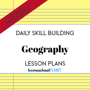 Daily Skill Building: Geography Lesson Plans for Homeschool Planet Curriculum Included Cover Image