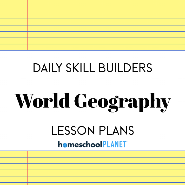 World Geography Daily Skill Builders lesson plans for Homeschool Planet cover image