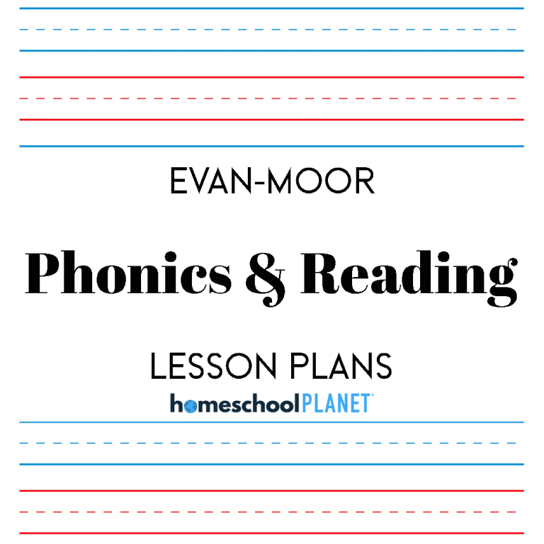 Homeschool Planet Evan-Moor Phonics & Reading Series lesson plans cover image