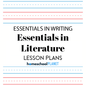 Homeschool Planet Essentials in Literature lesson plans button