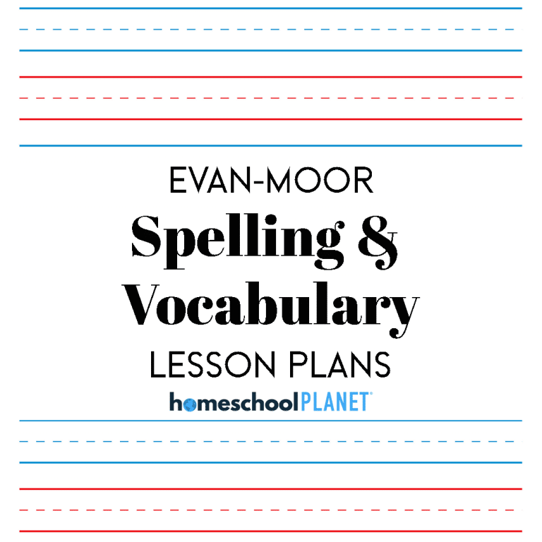 Homeschool Planet Evan-Moor Spelling & Vocabulary Series lesson plans cover image