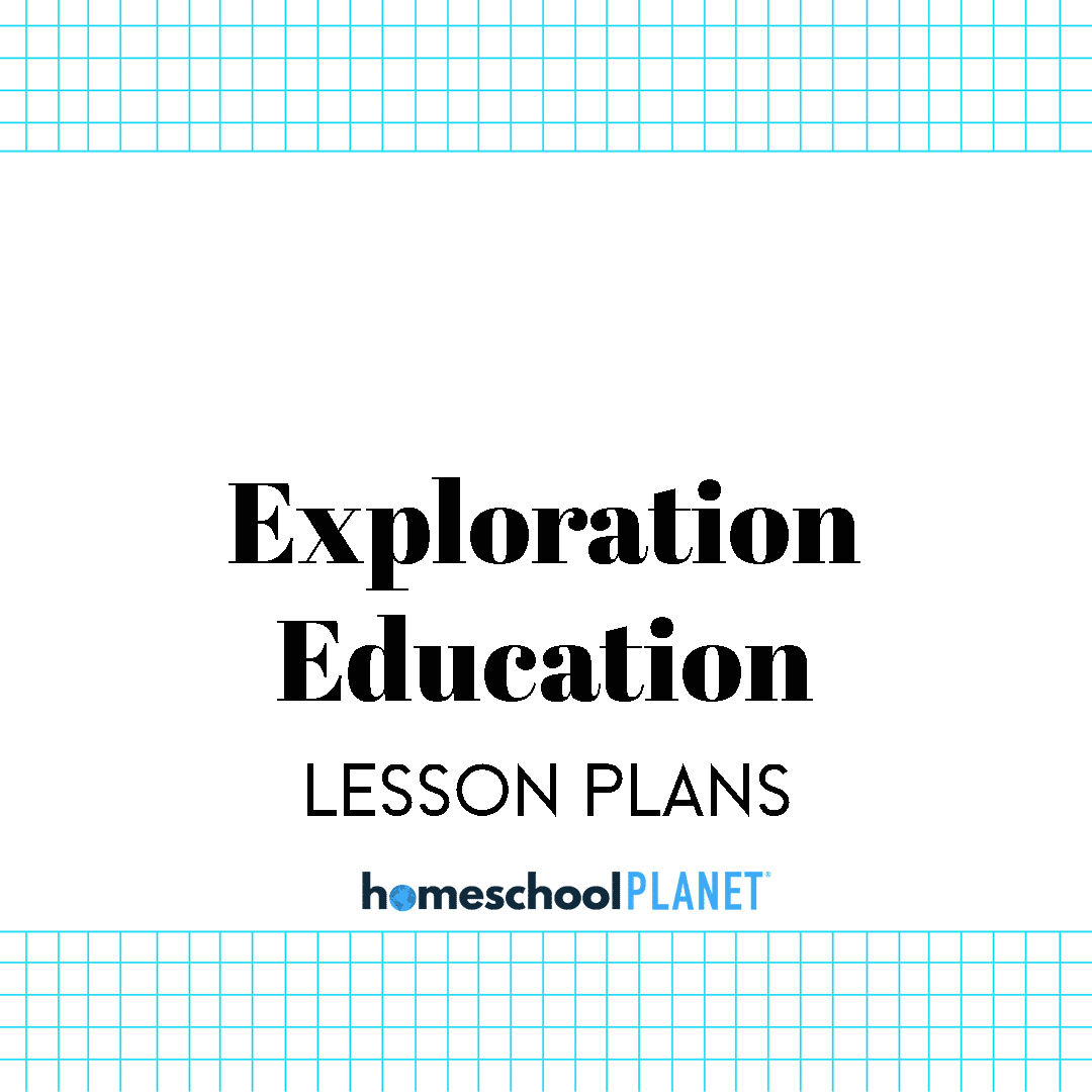 Homeschool Planet Exploration Education lesson plan button