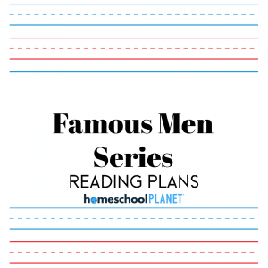 Reading Plans button for the Famous Men Series with Homeschool Planet