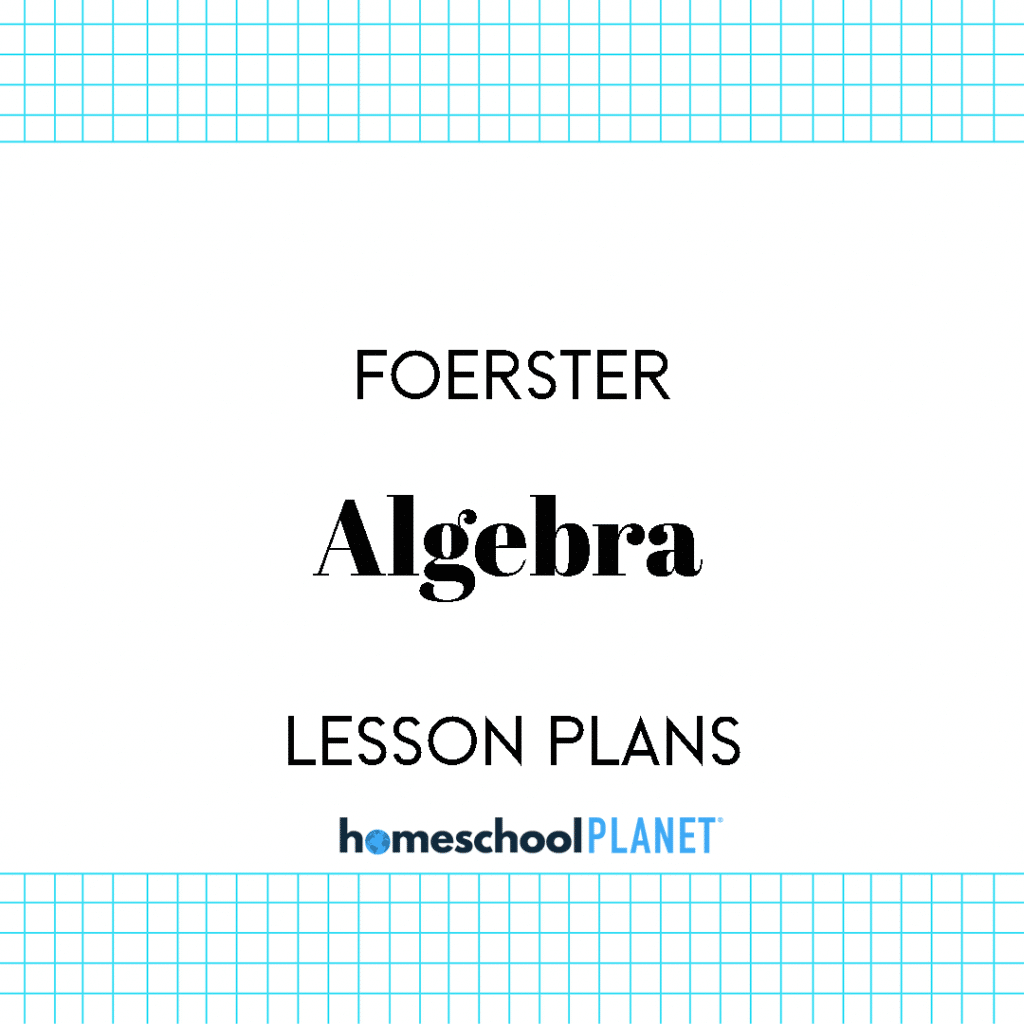 Lesson Plans for Foerster Math - Homeschool Planet
