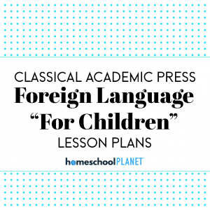 Homeschool Planet Foreign Language "For Children" Series lesson plans button