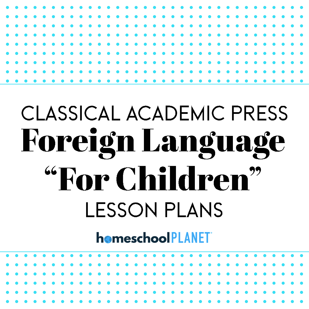 Homeschool Planet Foreign Language "For Children" Series lesson plans button