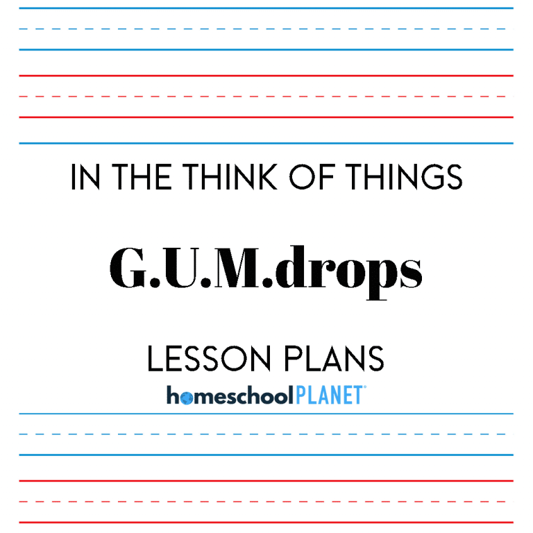 Homeschool Planet G.U.M. drops lesson plans cover