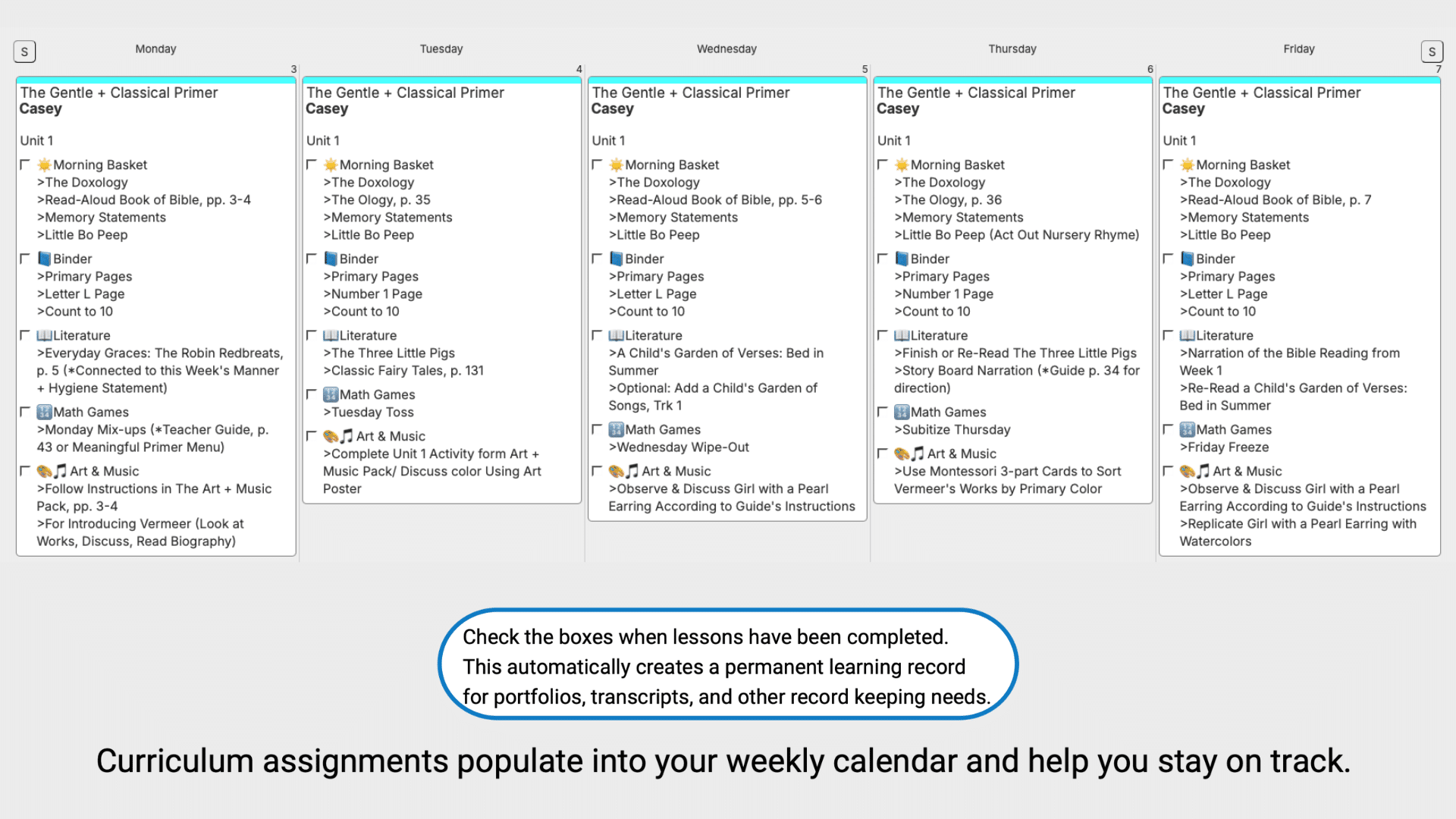 Gentle-Classical-Weekly-View