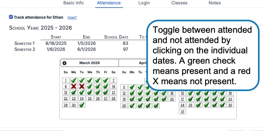Setting Up Attendance Tracking 5