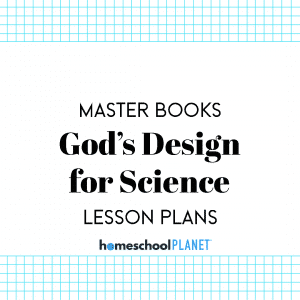Homeschool Planner God's Design for Science lesson plans button