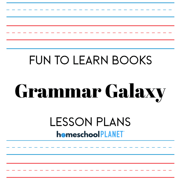 Galaxy Grammar for Homeschool Planet lesson plan cover image