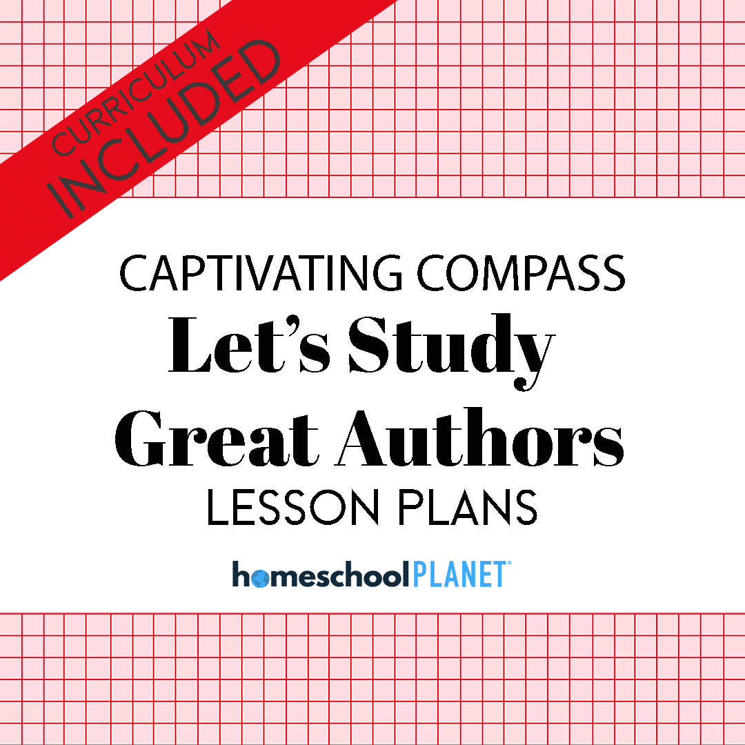Homeschool Planner Let's Study Great Authors lesson plans and curriculum button