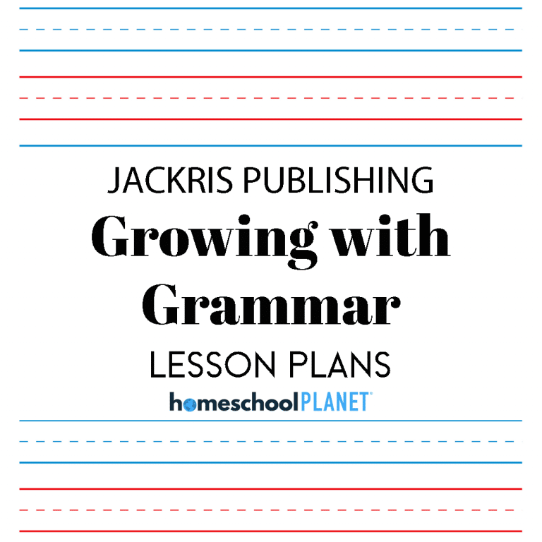 Homeschool Planner Growing with Grammar lesson plan button