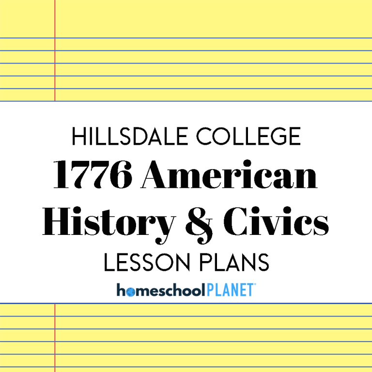 Hillsdale College lesson plans for Homeschool Planet cover image