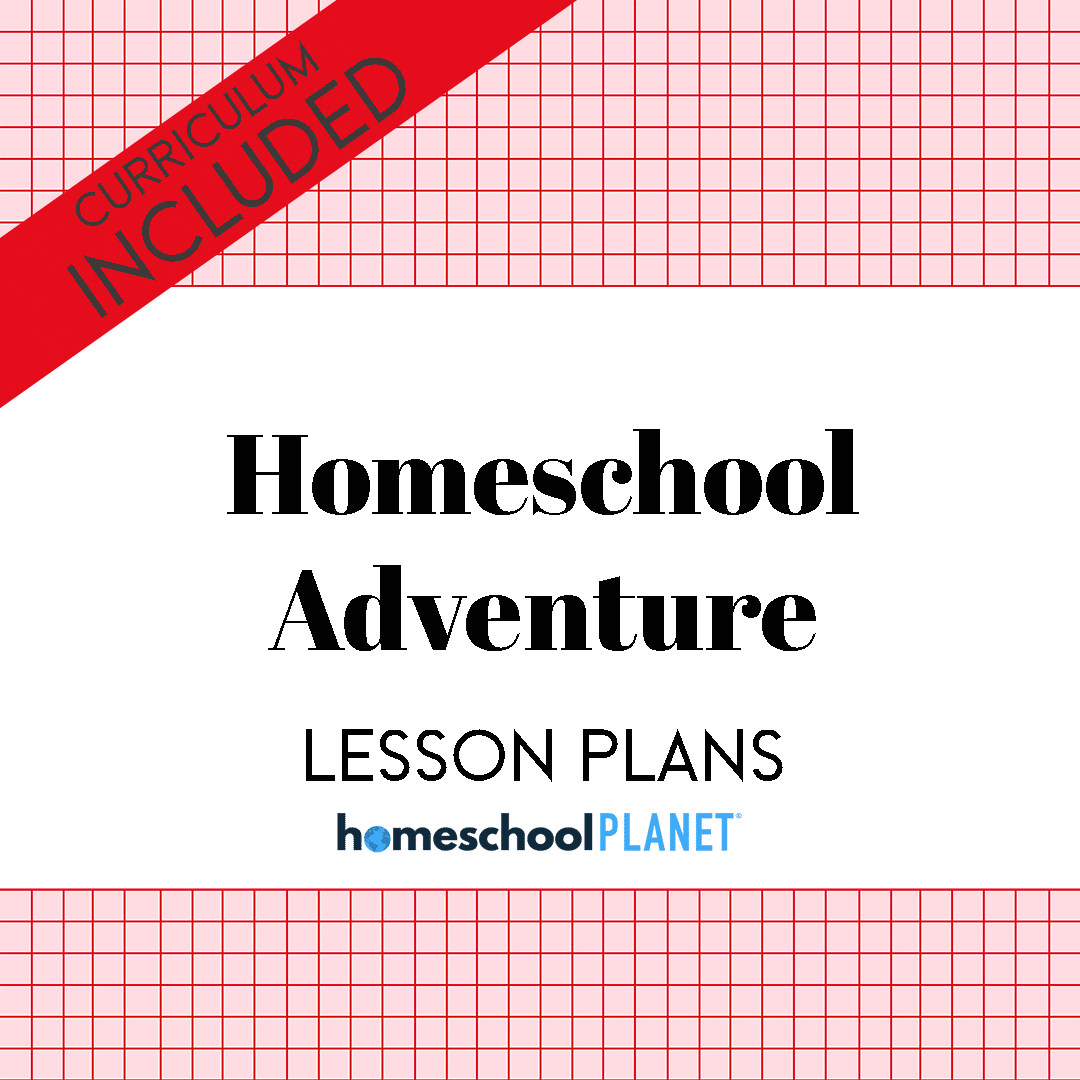 Homeschool Planet Homeschool Adventure lesson plans and curriculum button