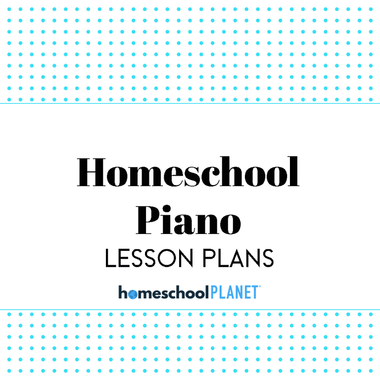 Homeschool Planet Homeschool Piano lesson plans cover image