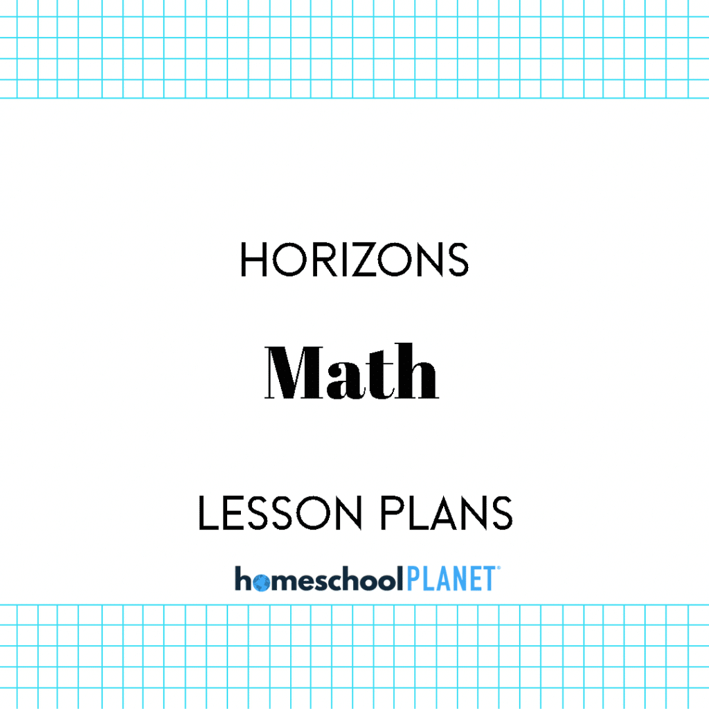 Point Horizon Math Lesson Plans for Horizons Math - Homeschool Planet