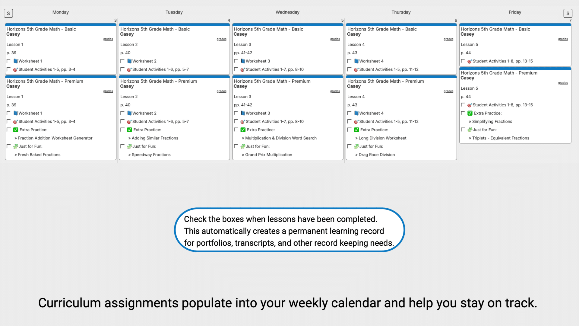 Horizons-Math-Weekly-View