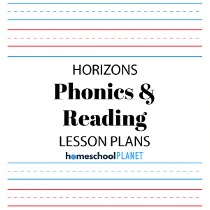 Horizons Language Arts lesson plan button for homeschool planet