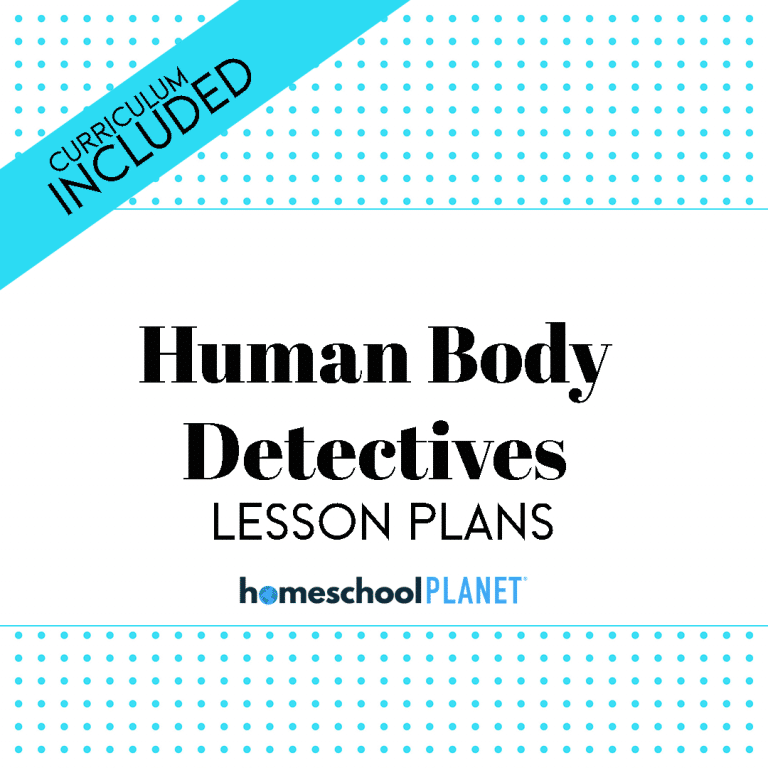 Homeschool Planner Human Body Detectives lesson plans and curriculum button