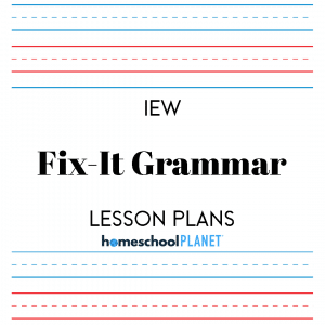 IEW Fix It! Grammar lesson plan cover image