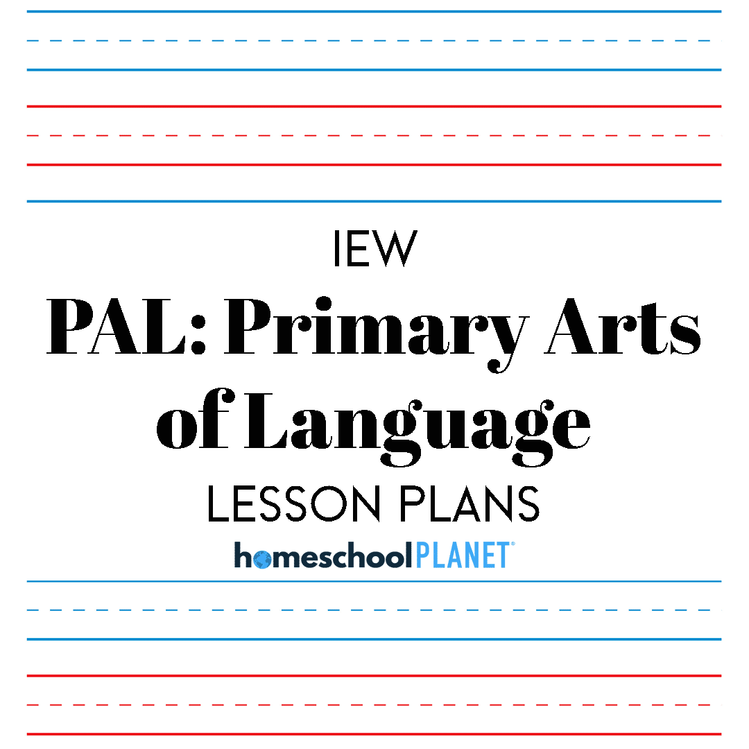 IEW-PAL-1 - Homeschool Planet Lesson plan cover image for IEW's PAL Reading & Writing