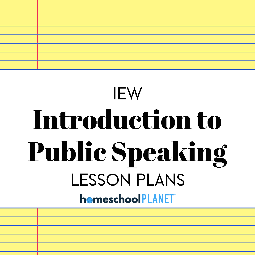 IEW-Public-Speaking-1 - Homeschool Planet IEW Public Speaking lesson plan cover image