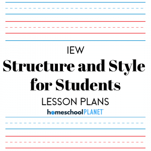 Homeschool Planet IEW Structure and Style lesson plans button