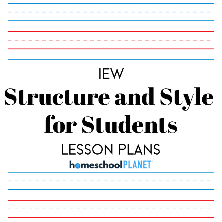 Homeschool Planet IEW Structure and Style lesson plans button