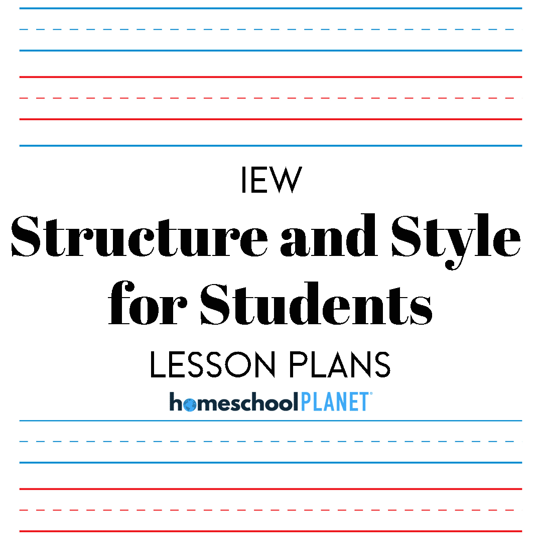 IEW-Structure-Style - Homeschool Planet Homeschool Planet IEW Structure and Style lesson plans button