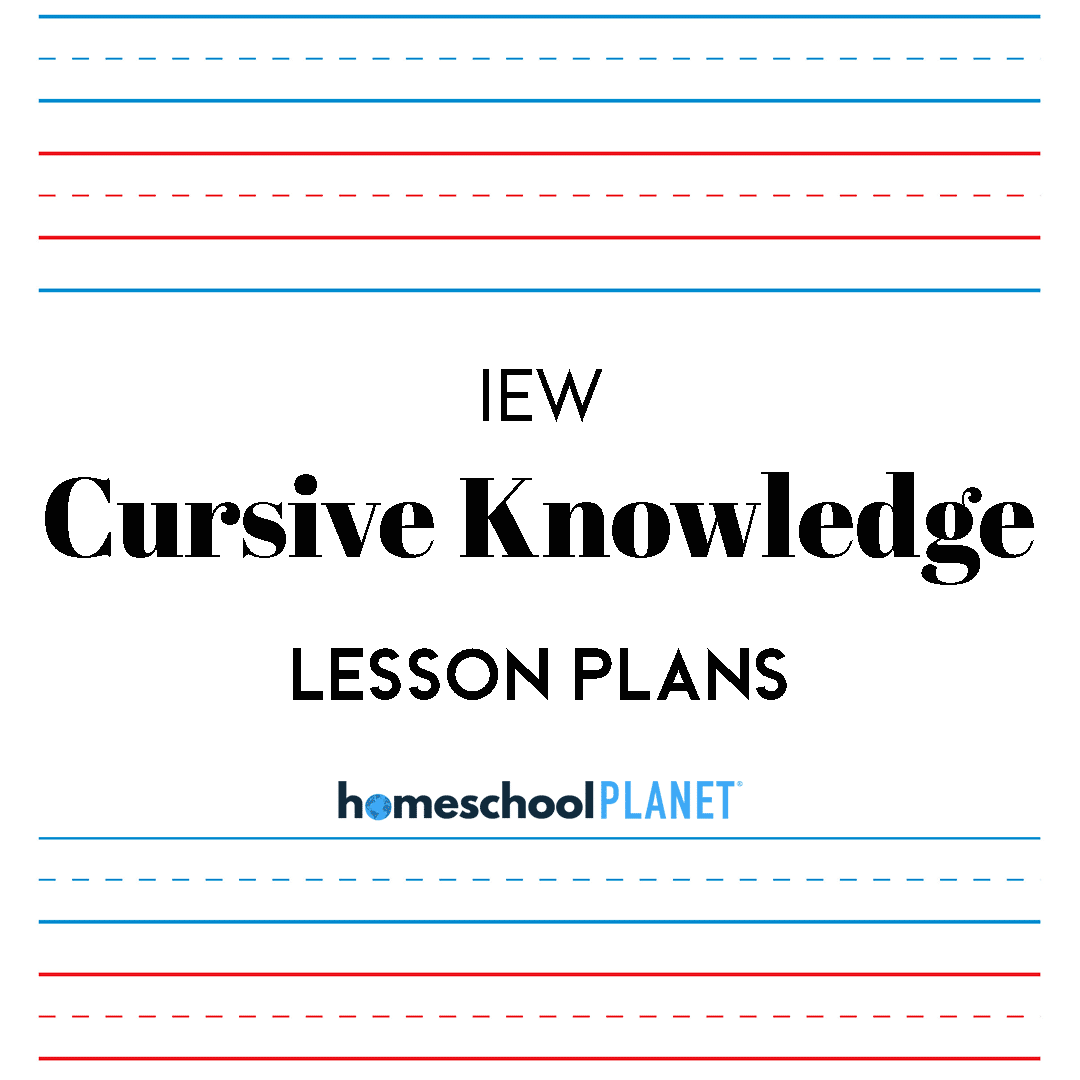 IEWCursiveKnowledge - Homeschool Planet IEW Cursive Knowledge lesson plan cover image
