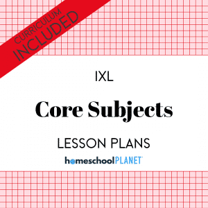 Homeschool Planet IXL Core Subjects lesson plans and curriculum button